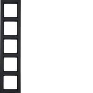 Afdekraam 5-v berker Q.3 antraciet soft-finish