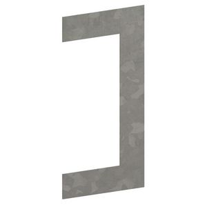 Flensplaat 130x63 zink