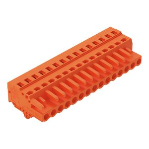 1-draads FE steker 2,5 mm² oranje 231-315/008-000 VVE=25