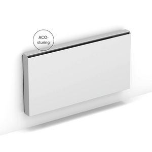 Ventilatorconvector wand  BASE-LINE BRIZA-S  56x75cm kast wit aansl. links sturing ACO incl. voeding 24V