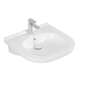 Rolstoelwastafel ViCare (O.novo Vita) 560x550mm wit Alpin C+ met kraangat met overloop