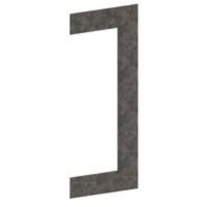Flensplaat 170x63 zink