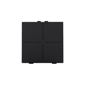 4-voudig drukknop leds/comfortsens. HomeControl pianoblack