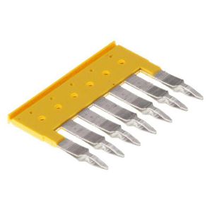 Dwarsverbinder (terminal) Plugged geel 32 A p: 7, VVE=20