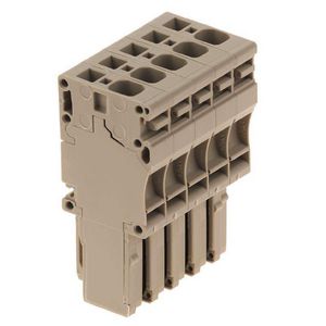 Plug (terminal) d.beige 4mm² 32A 80 1855020000 VVE=20
