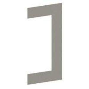 Flensplaat 130x63 RAL9010