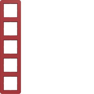 Afdekraam 5-voudig C.1 rood glanzend