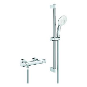 Grohtherm 800 Cosmopolitan Comfortset 600mm 8,0L/min. chroom incl. s-koppelingen (prof)