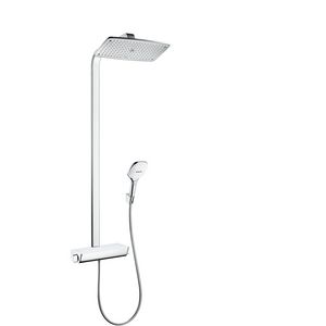 Raind. Select Air showerpipe 1066mm wit/chroom air 360 1 straalsoort