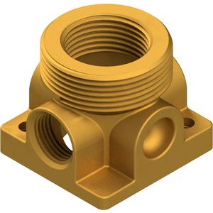 Aansluitblok + O-ring 1x boorgat