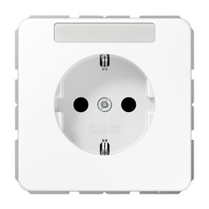 Wandcontactdoos alp.wit m. R/A & tekstvenster CD500