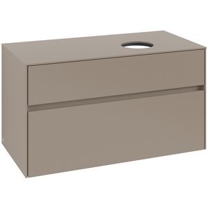 Wastafelonderkast Collaro 1000x548x500mm Taupe C04000VM