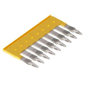 Dwarsverbinder (terminal) Plugged geel 32 A p: 9, VVE=20