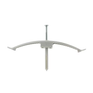 Doos a 25st. Kabelklembeugel 10 met slagplug grijs