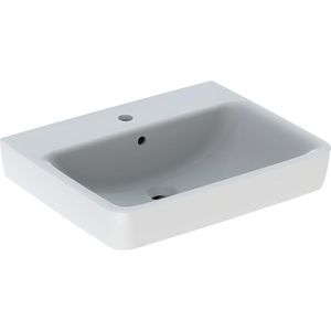 Renova Plan opzetwastafel 60x48cm + kraangat + overloop wit