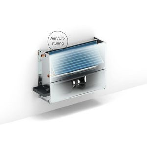Ventilatorconvector BRIZA 22 wandinbouw 2-pijp H055 L125 22 BT links/rechts met Jaga aan/uit