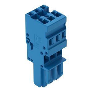 1-draads female steker CAGE CLAMP 4mm² blauw VVE=50