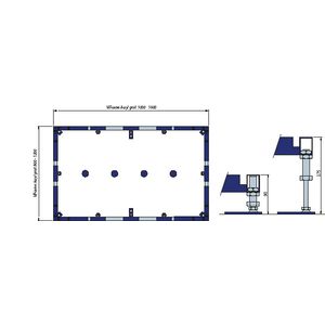 Toebehoren ViFrame v. groot douchebak keram./acryl U91412200