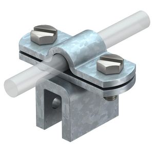 Flensklem 8/10mm staal zinkt VVE=20