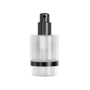 Zeepdispenser 200ml. met wandhouder metal black OPAL