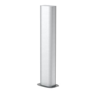 Mediazuil vloer 675x80x130 Aluminium puur wit
