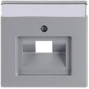 Centraalplaat afd v datadoos 1 x RJ45 f-aluzilver (1803-83)