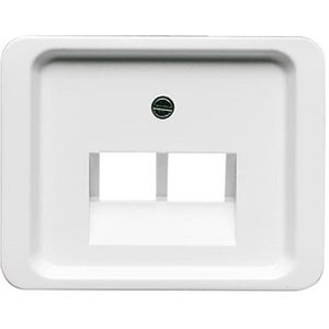 Centraalplaat afd v datadoos 2 x RJ45 a-albast (1803-02-24G)