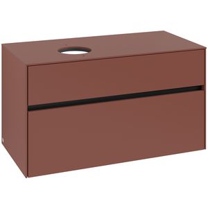 Wastafelonderkast Collaro 1000x548x500mm Wine Red C039B0AH
