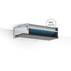 Ventilatorconvector BRIZA 22 plafondinbouw 2-pijp H055 L075 T22 FT links/rechts G2 Jaga BMS 0-10V regeling