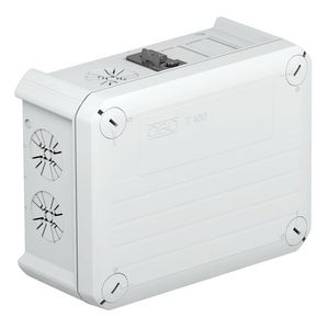Kabeldoos wieland 1z3p+2b3p 150x116x67 polypr. li.grijs