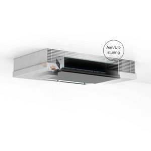 Briza 12 plafond 2P H041 L075 T12 RAL9016 2 links aan/uit