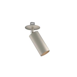 Cilindervormige verlichting GU10 2700K IP44 dimbaar en kantelbaar 5,5cm geborsteld rvs
