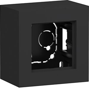 Behuizing 1-voudig hoog design opbouw A.8 nachtzwart mat