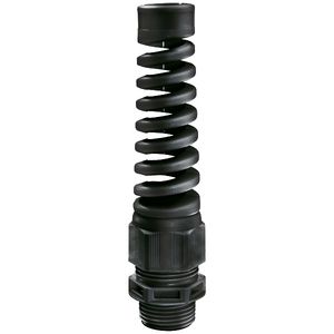 Wartel kunstst M16x1,5 drl 4,5-10mm zwart knikbesch VVE=100