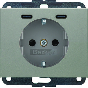 WCD RA 2xUSB C (PD) K.5 edelstaal