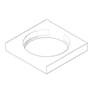Rozet 55x8,5x55x42,7mm chr