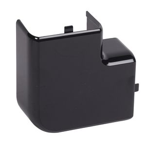 Platte hoek 075750 zwart DLP