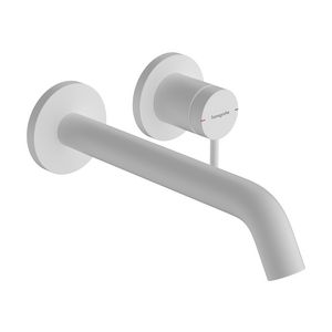 Tecturis S 1-hendel wastafelkraan inbouw wandmontage met uitloop 22,5cm mat wit