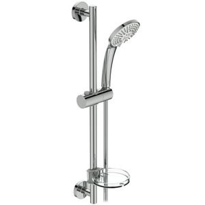 M3 glijstangset 600mm chroom met 3 straalsoorten handdouche