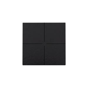 4-voudig drukknop Home Control piano black coated