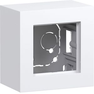 Behuizing 1-voudig hoog design opbouw A.8 lichtwit glanzend