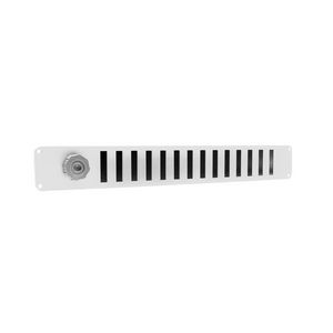 ALU schuifrooster+gaas 500x65mm wit