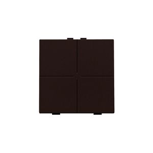 4-voudig drukknop Home Control dark brown