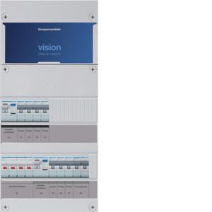 Groepenkast 7-groepenverdeler HS 2xALS 2P 30mA +F 3-fase