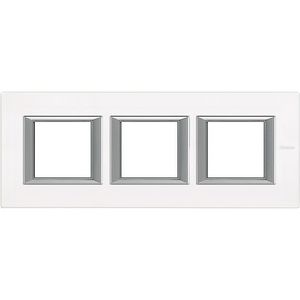 Afdekraam White Glas recht horizontaal 3x2 modulen Axolute