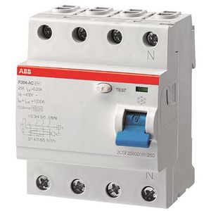 Aardlekschakelaar 4P 40A 30mA 110V