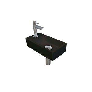 INK Versus Fonteinpack Porselein li Mat zwart/chroom 36x18