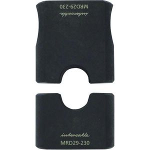 Ovaalpersinzetstuk voor twin-kabelschoen 2x120mm² S230