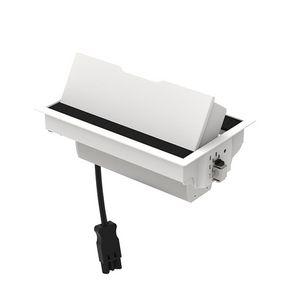 Bureau-inbouwunit Tesla wit 2x WCD + 1x 2v USB lader A-C