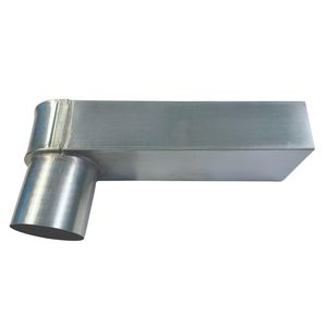 Zinken HWA stadsuitloop klassiek 80mm-60x80mm lengte 31cm